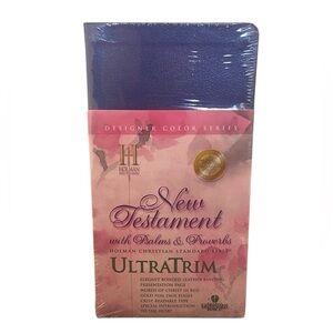 ❤️ 🆕 HOLMAN New Testament with Psalms & Proverbs PURPLE Cover bible